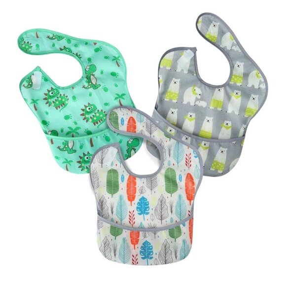 New 6pack Super Light Weight Baby Bib,Waterproof For 5-36 months - Picture 8 of 10
